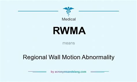 rwma medical abbreviation.